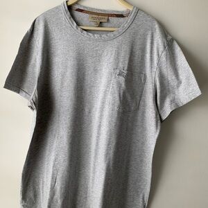 Burberry Light Gray Short Sleeve Pocket Tee